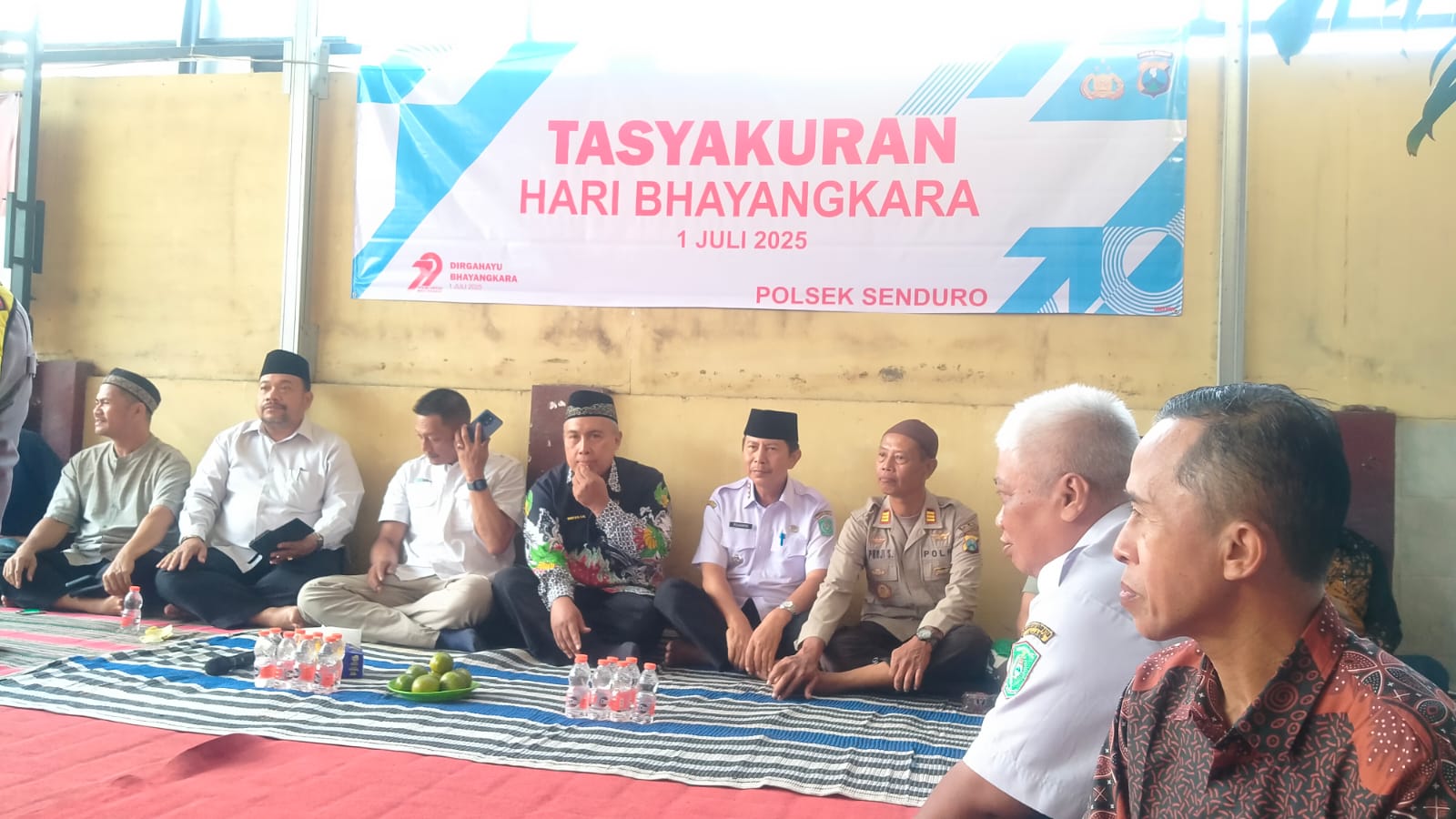 Tasyakuran Hari Bhayangkara ke-79 di Polsek Senduro
