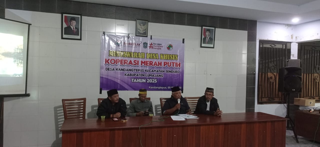 Musyawarah Desa Khusus Pembentukan Koperasi Merah Putih Desa Kandangtepus