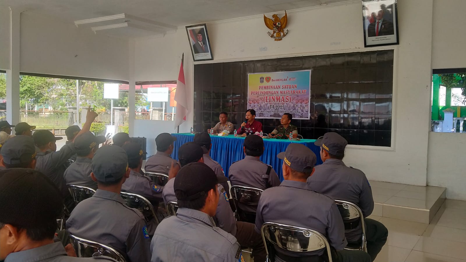 PELATIHAN DAN PEMBINAAN SATLINMAS SE KECAMATAN SENDURO TAHUN 2025