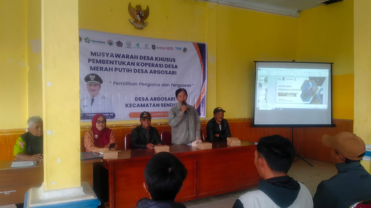 Musyawarah Desa Khusus Pembentukan Koperasi Merah Putih Desa Argosari