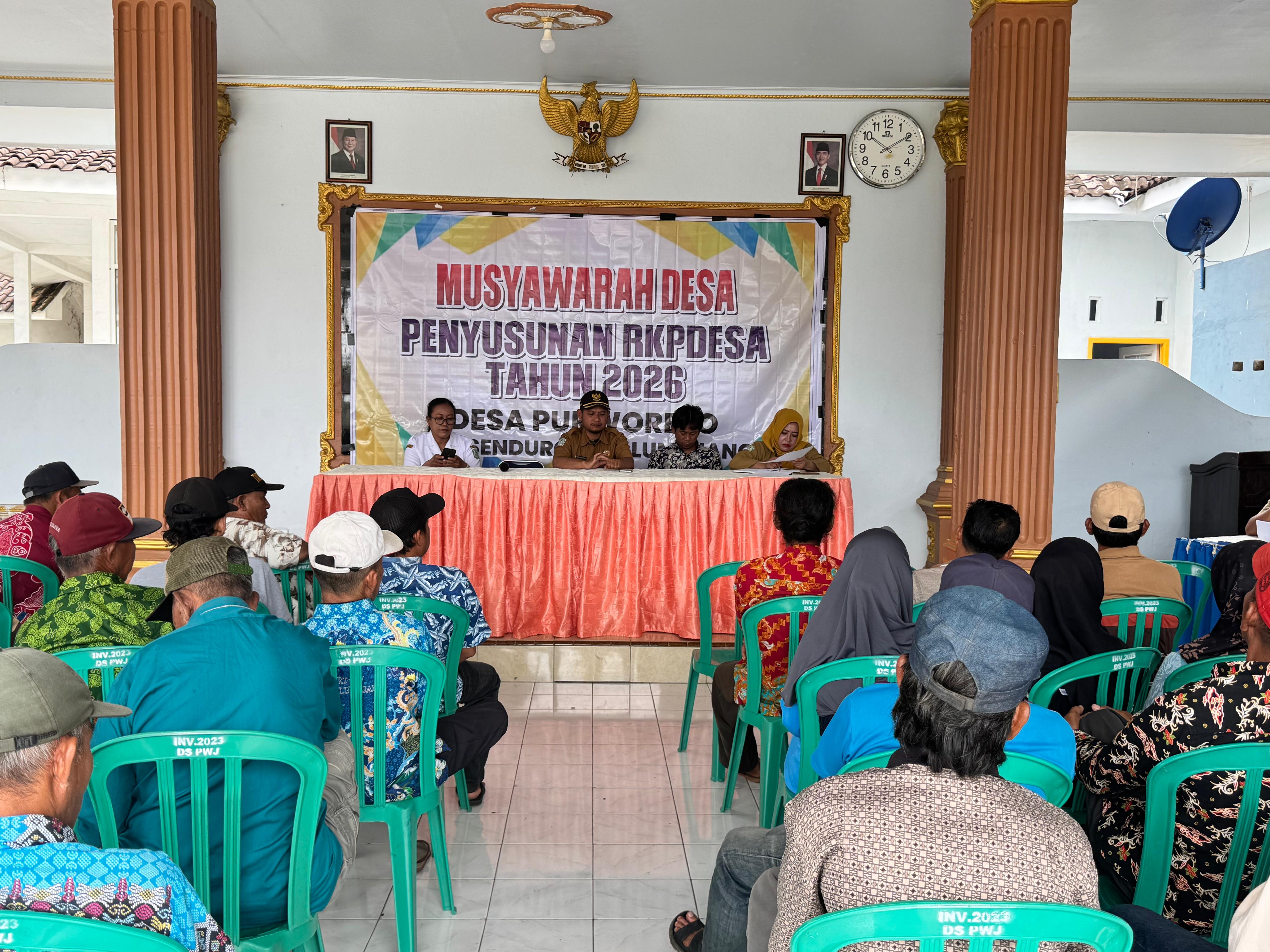Musyawarah Desa Penyusunan RKP Desa Purworejo Tahun 2026 dan DU. RKP Tahun 2027