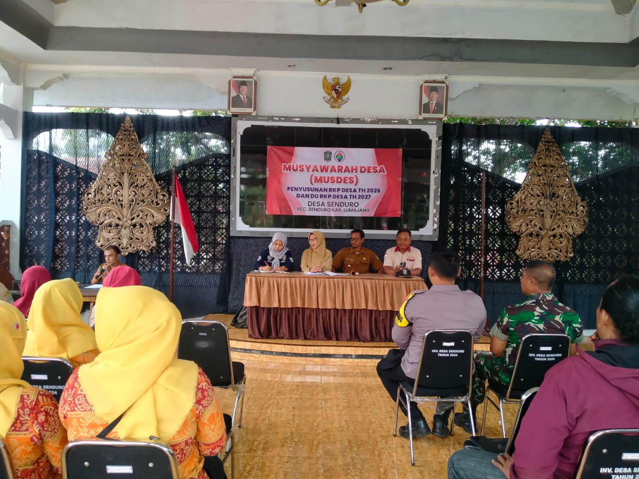 Musyawarah Desa Penyusunan RKP Desa Senduro Tahun 2026 dan DU. RKP Tahun 2027