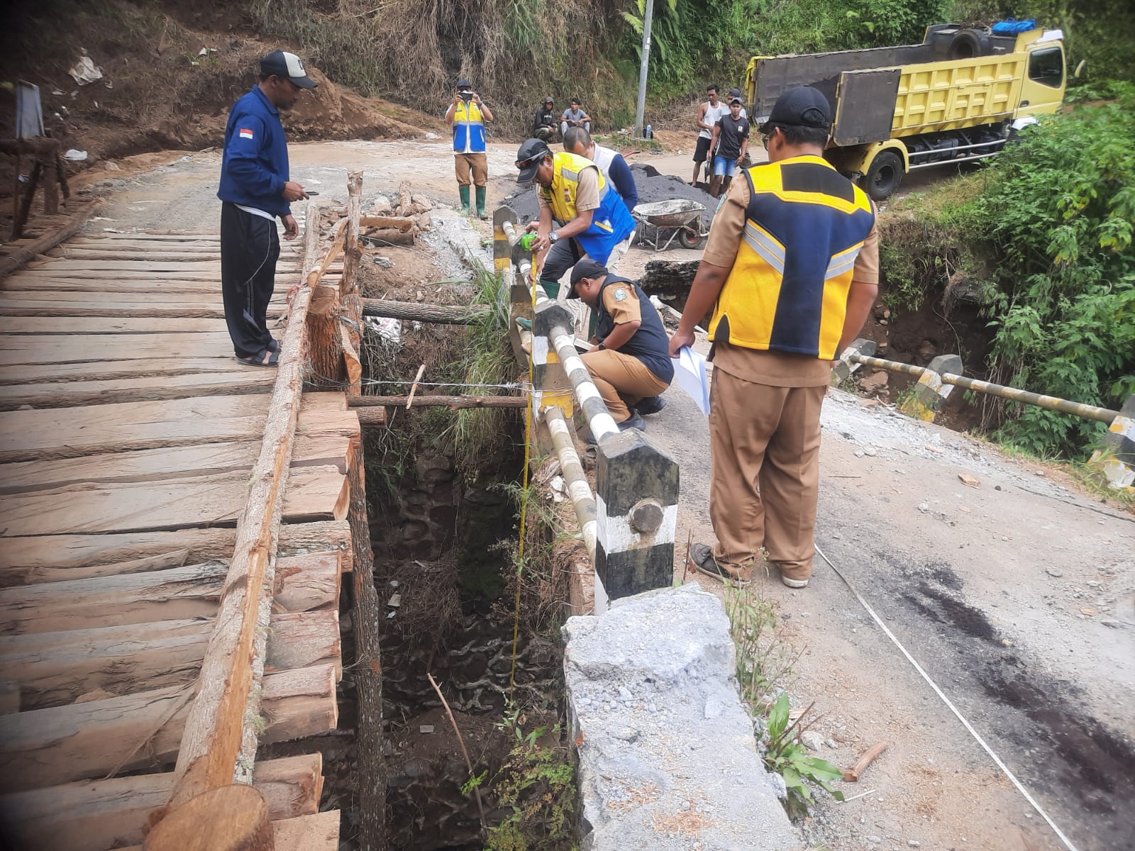 Survey Jembatan Dari Pemerintah Segera Bangun 3 Jembatan Portabel Rangka Baja di Senduro Lumajang