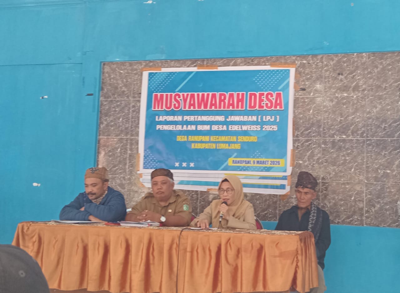Perkuat Transparansi, BUMDes Edelweis Gelar Musdes LPJ Tahun Buku 2025 Di Desa Ranupani
