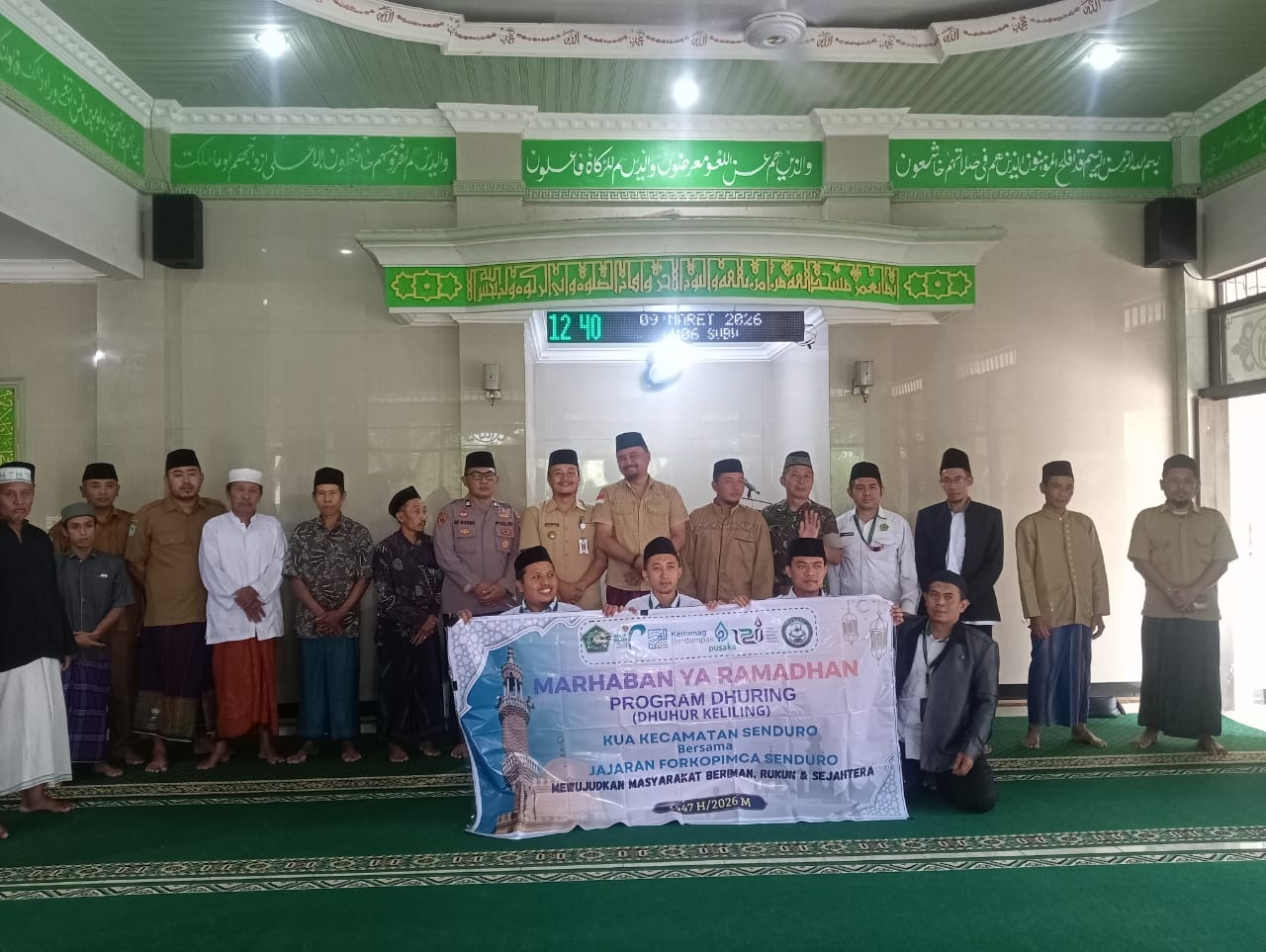 Pererat Silaturahmi, Camat Senduro bersama Forkopimcam Gelar Dhuring di Masjid Al-Hikmah Desa Bedayu