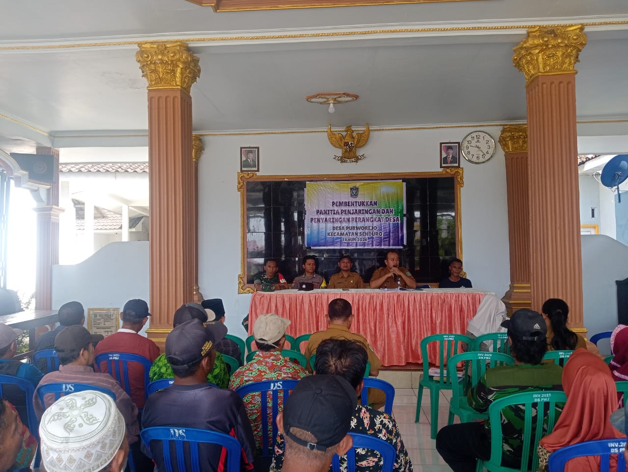 Camat Senduro Hadiri Pembentukan Panitia Penjaringan Perangkat Desa Purworejo Tahun 2026