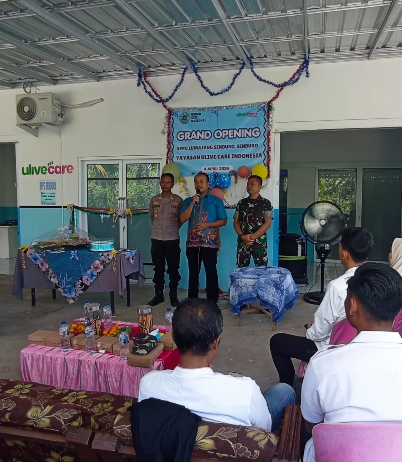 Camat Senduro Resmikan SPPG Yayasan Ulive Care Indonesia, Dorong Perbaikan Gizi Warga