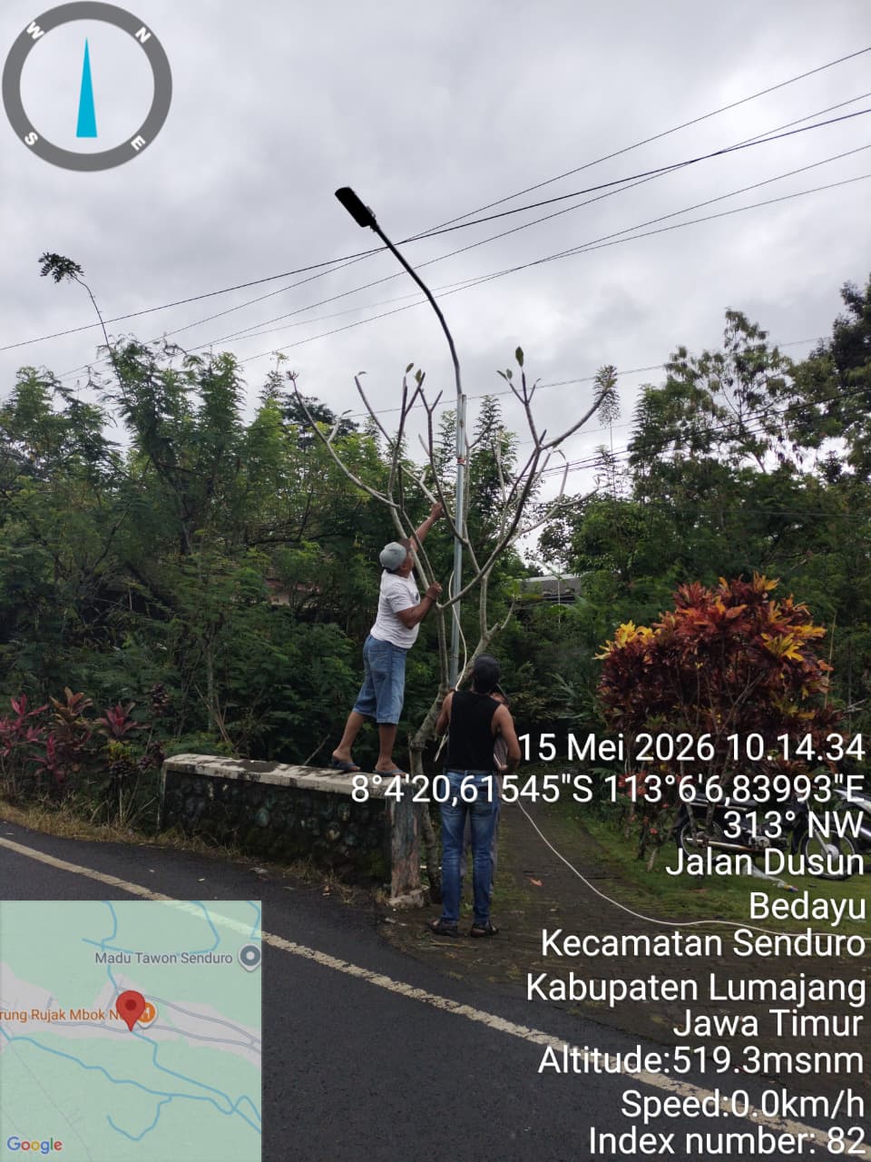 Pemdes Bedayu Tingkatkan Keamanan Lingkungan, Pasang PJU dan CCTV di Dusun Krajan