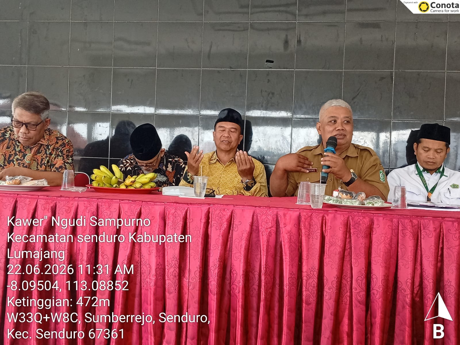 SEKCAM SENDURO HADIRI RESEPSI PEMBUBARAN PANITIA HLUN TINGKAT KECAMATAN