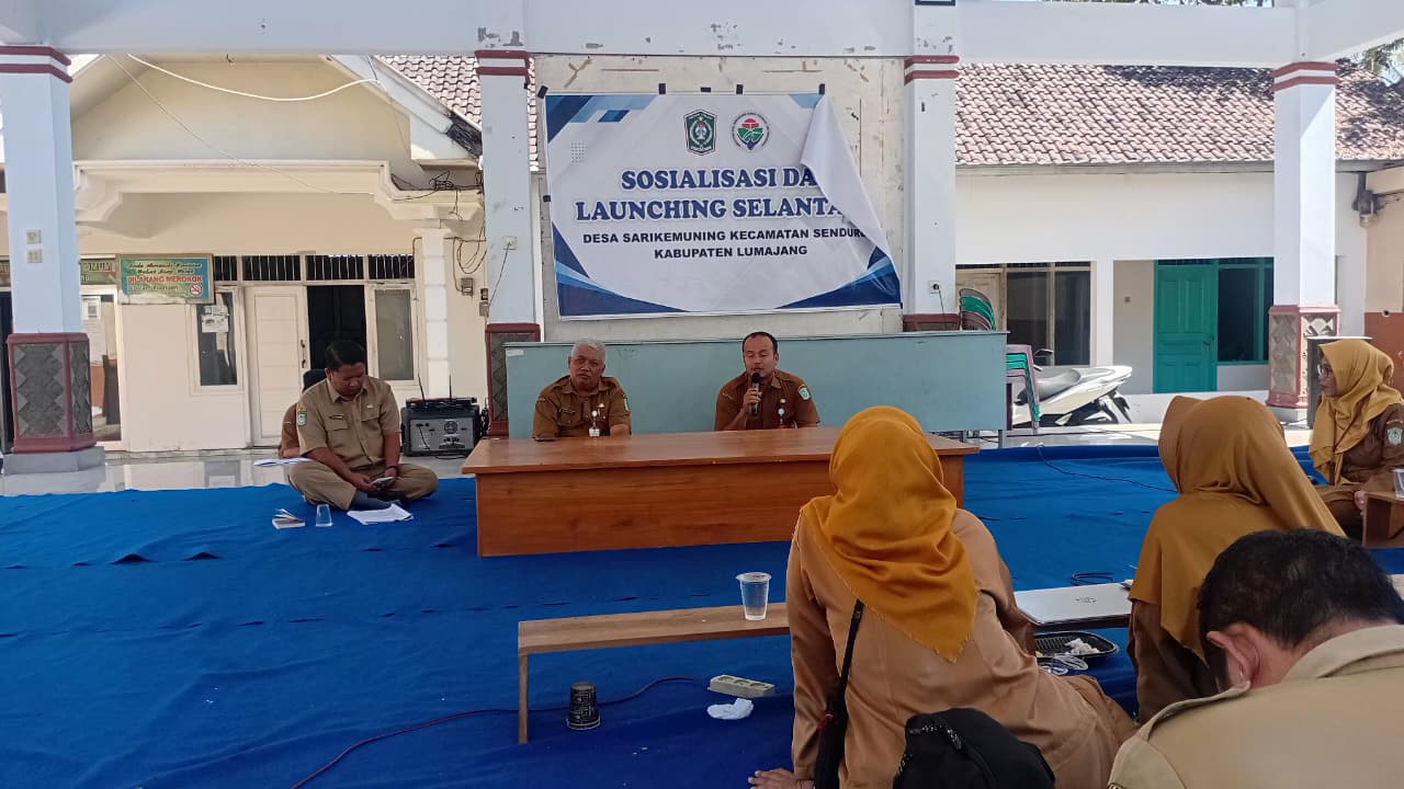 Camat Senduro Hadiri Evaluasi Pelaporan Aplikasi FRC di Desa Sarikemuning