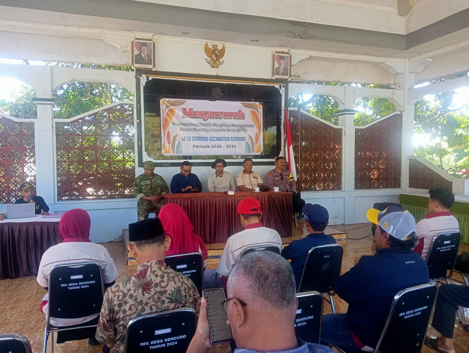 PEMERINTAH KECAMATAN SENDURO HADIRI PEMBENTUKAN PANITIA BPD DESA SENDURO