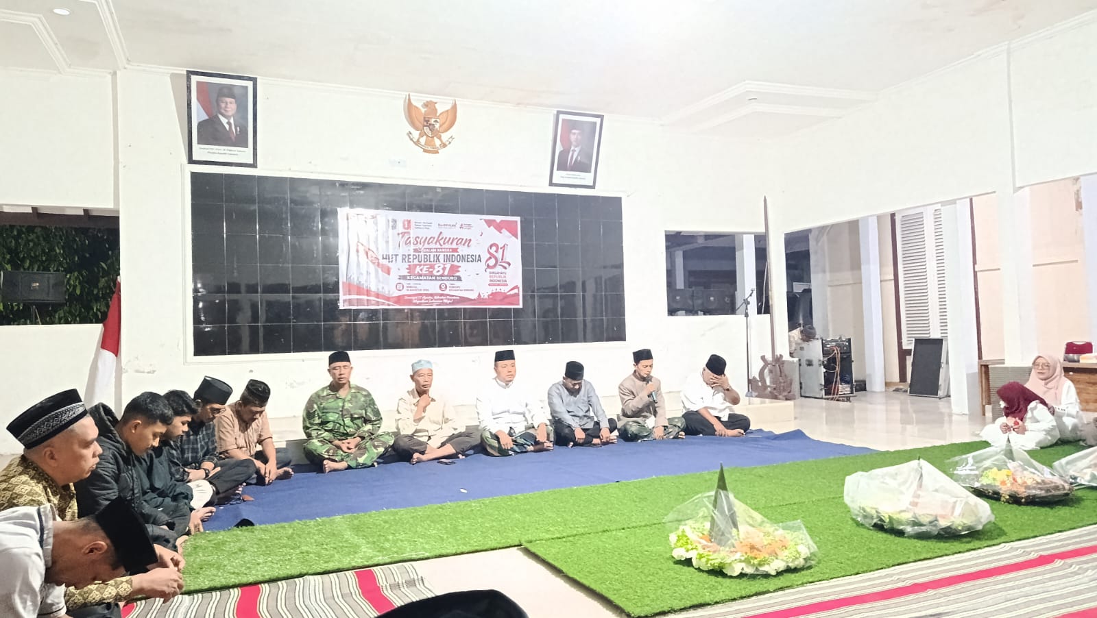 Semarak Kebersamaan, Tasyakuran HUT RI ke-81 Digelar Khidmat di Pendopo Kecamatan Senduro